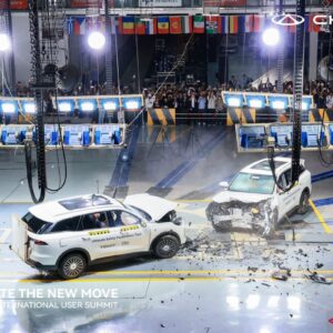 Chery TIGGO 9 taklukkan uji tabrak de15 small overlap di China