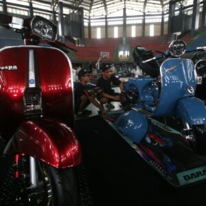 Tips mudik aman pakai Vespa